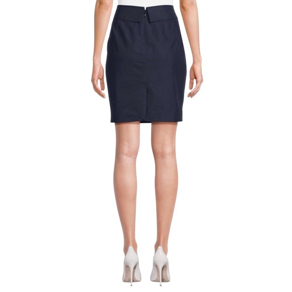 DKNY Front-Tie Classic Blue Mini Skirt NWT Size 12 - Picture 2 of 8